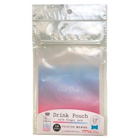 ドリンクパウチ持ち手付き４００ＭＬ　２Ｐの商品画像