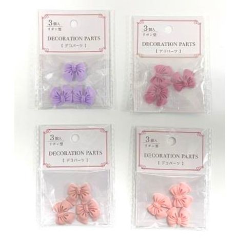 デコパーツ　リボン　３個入の商品画像