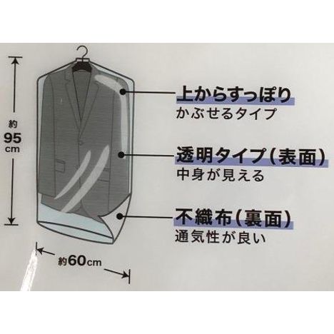 不織布スーツカバー３Ｐの3番目の写真