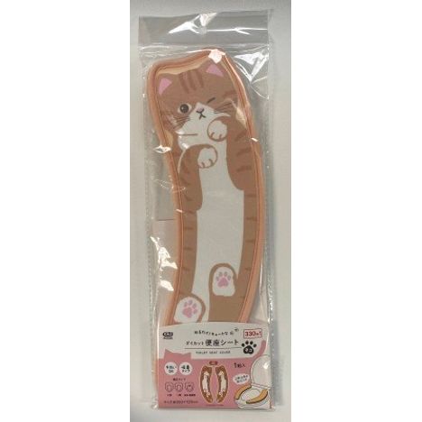 ダイカット便座シート　ネコ柄ＢＥの商品画像