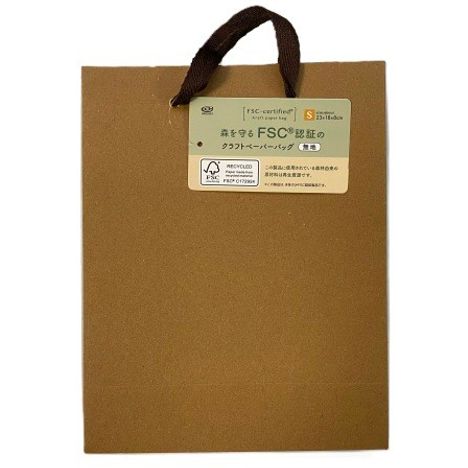 ＦＳＣ認証クラフトバッグ　無地　Ｓの商品画像