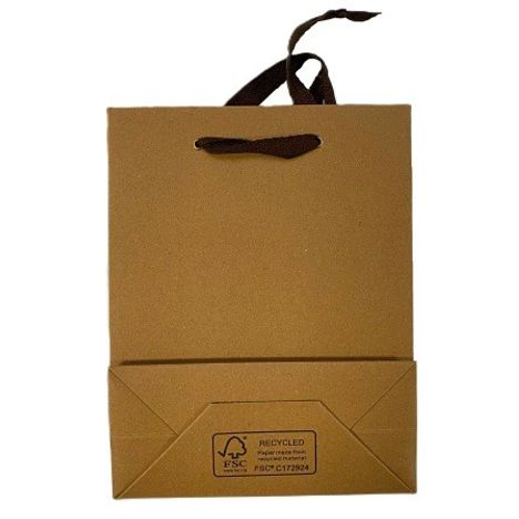 ＦＳＣ認証クラフトバッグ　無地　Ｓの2番目の写真