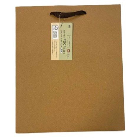 ＦＳＣ認証クラフトバッグ　無地　Ｍの商品画像