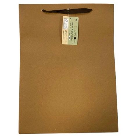 ＦＳＣ認証クラフトバッグ　無地　Ｌの商品画像