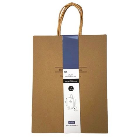 クラフトバッグ　プリント　Ｍ　２枚の商品画像