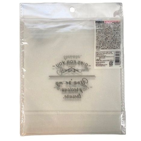 ジッパーバッグ　Ｌ　３枚入　ロゴ柄の2番目の写真