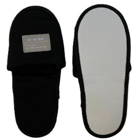 トラベル用携帯スリッパ　タグ付ＢＫの4番目の写真