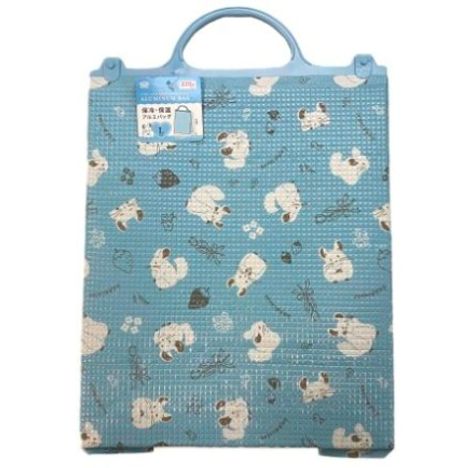 保冷保温アルミバッグ　チンチラ柄Ｌの商品画像