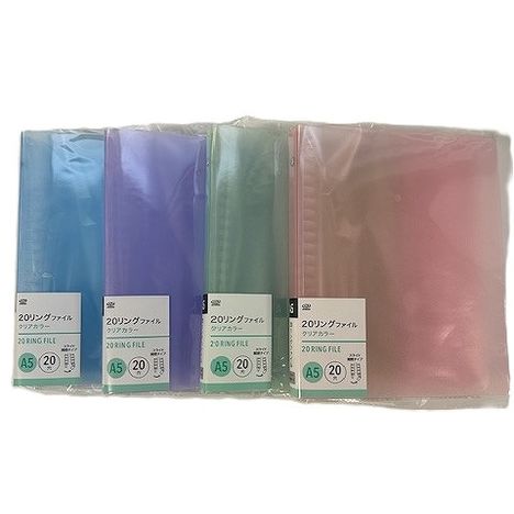 Ａ５　２０穴ファイル　クリアカラーの商品画像
