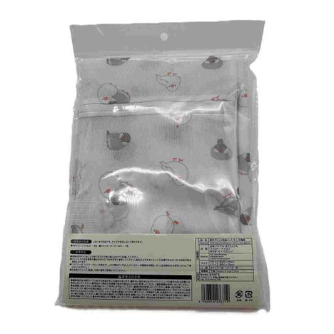 厚手プリント洗濯ネットＳ・Ｌ文鳥柄の2番目の写真