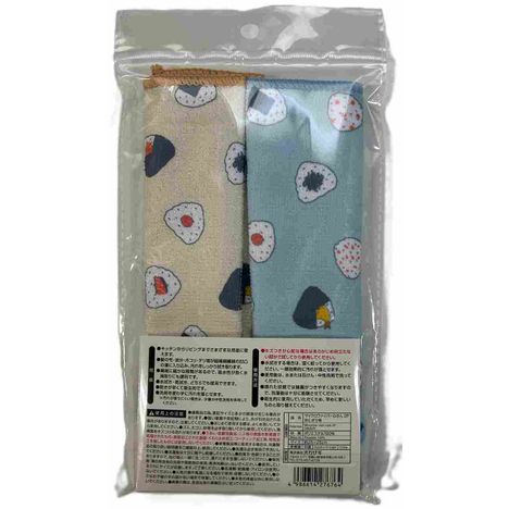 マイクロふきん２Ｐ　おにぎり柄の2番目の写真