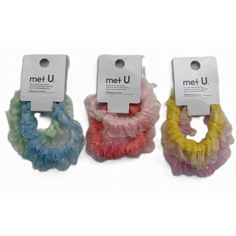 レース付シュシュ　２Ｐの商品画像