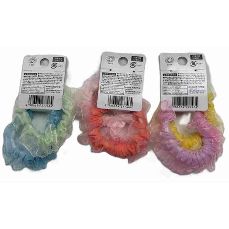 レース付シュシュ　２Ｐの2番目の写真