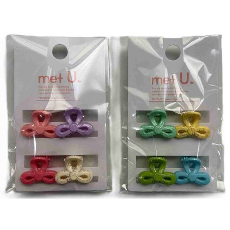 ミニバンスクリップ　リボン　４Ｐの商品画像