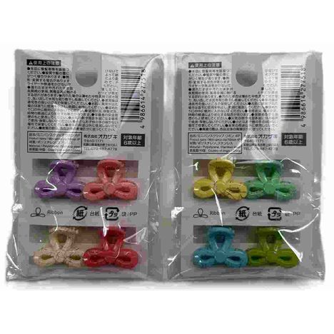 ミニバンスクリップ　リボン　４Ｐの2番目の写真