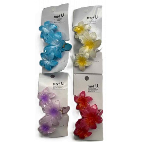 バンスクリップ　ハイビスカス３輪の商品画像