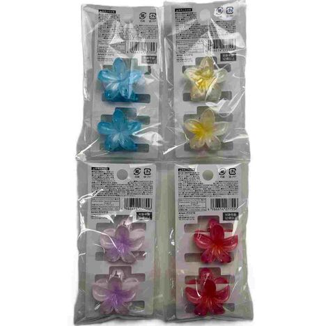 バンスクリップ　ハイビスカス１輪２Ｐの2番目の写真